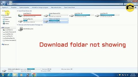 My downloads Desktop folder not showing | download folder not showing in windows 7 @camerasettingsCk