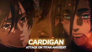 Attack On Titan ”Eren & Mikasa💔” - Cardigan [Edit/AMV] Resimi
