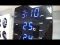 デジタル電波時計「ウェザーステーションフラット」