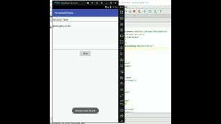 simple sms app using sms manager android screenshot 5