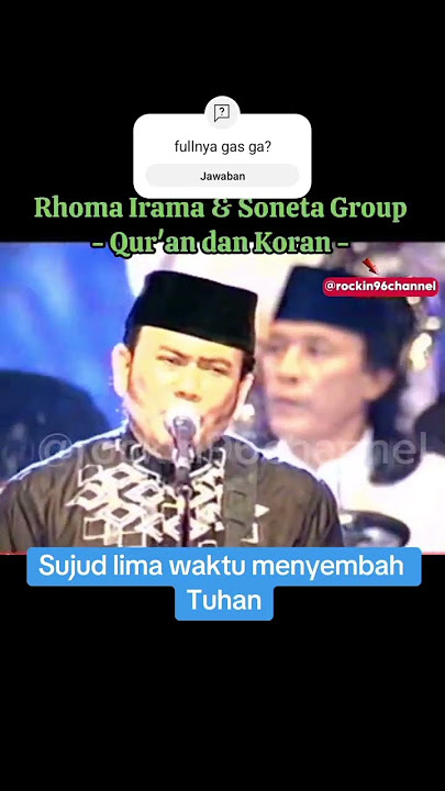 Rhoma Irama & Soneta Group - Qur'an dan koran #rhomairama #sonetagroup #dangdut #music #shorts