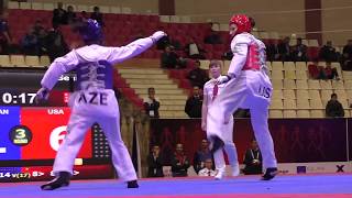 Azerbaijan vs USA. Female. World Taekwondo World Cup Team Championships, Baku-2016.