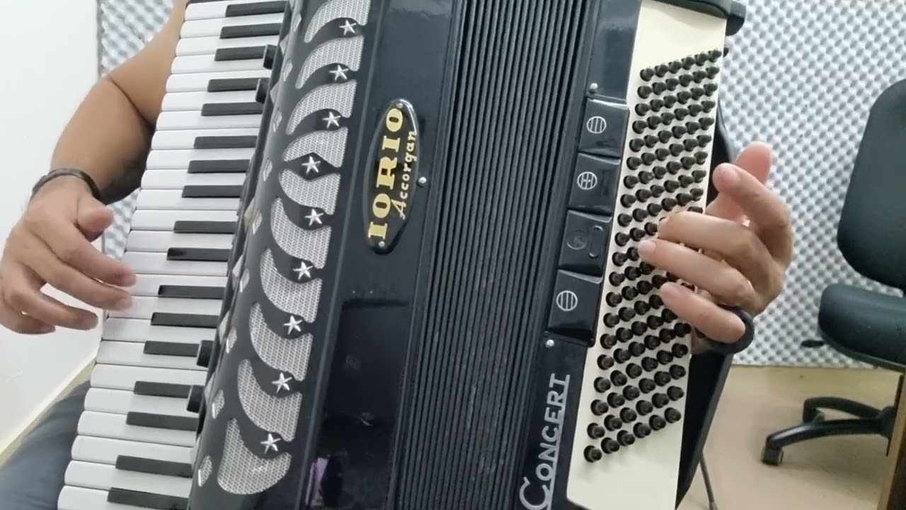 Parte 01- Esperando na janela Solo Canto completo- Vídeo Aula Acordeon