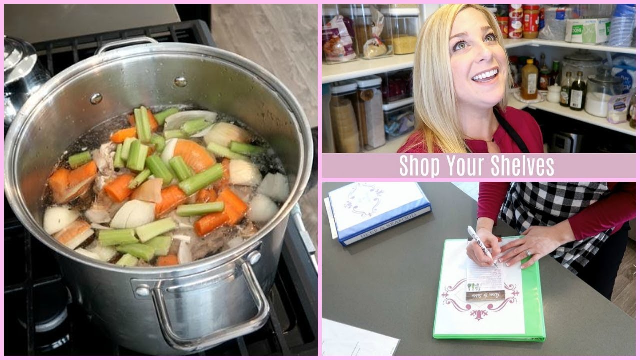 MEAL PLANNING // LEFTOVERS // COOK WITH ME// SHOP YOUR SHELVES - YouTube