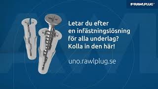 Den mest universella pluggen - UNO® från @Rawlplug. 100% tillförlitlighet vid fastsättning.