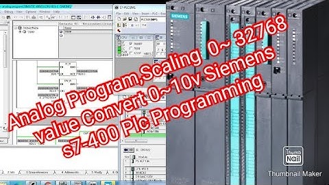 Analog Program Scaling  0 to 32768 value Convert 0 to 10v Siemens s7-400 Plc Cpu 413-1 Programming