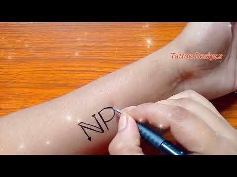 Np Letter Tattoo Design