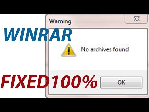 [Fixed]No Archive Found ERROR IN WINRAR SOLVED!!!