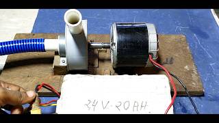 How to Make a Powerful Water Pump  using 24 v Bicycle Motor  || home made bike washer