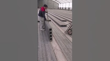 Precast hollow core slab transportation process #machine #goodtools #shorts