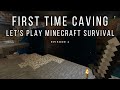 FIRST TIME CAVING - Let's play Minecraft - Episode 4