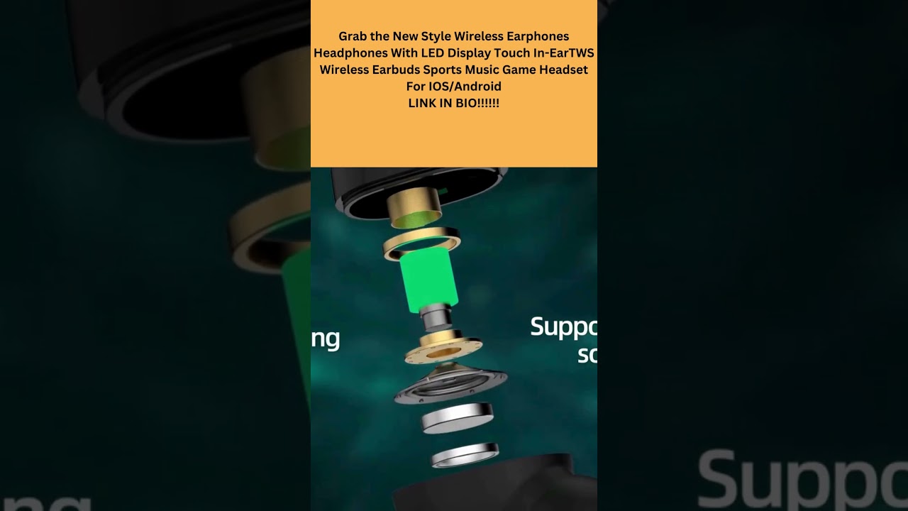 Introducing the Ultimate Wireless Earphones: LED Display Touch In-Earbuds for Sports, Music, Gaming!