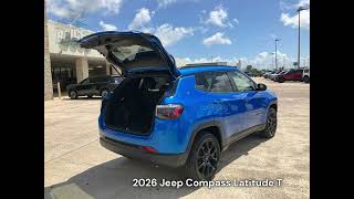 2026 Jeep Compass Latitude T | Hydro Blue Pearlcoat | 4WD Adventure