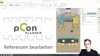 pCon.planner How-to | Farbe, Material oder Konfiguration mehrerer Möbel verändern