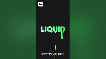 Dripping Liquid Text Animation in After-Effect 🔥 @MotionsFly