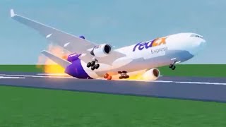 FedEx Flight 80 (Roblox Crash Animation)