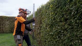 second hand stihl long reach petrol hedge trimmer