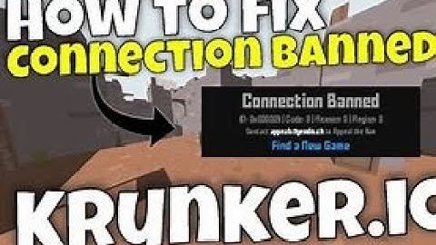 How To Fix Connection Ban On Krunker.io (Fast And Easy)