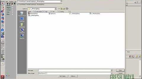 Fresh Maya:  Tools/Features - Open Scene