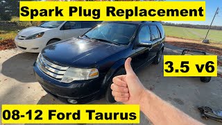 Spark Plug Replacement 3.5 v6 Ford Taurus Lincoln MKZ 08 09 10 11 12 2008 2009 2010 2011 2012