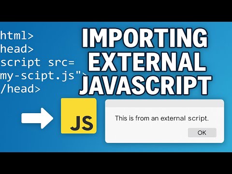 JavaScript: How to import external scripts | external/internal scripts