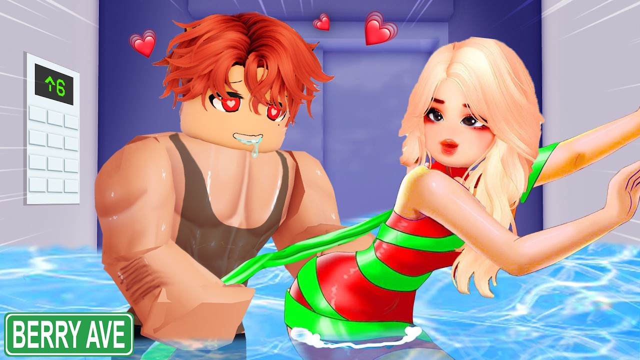 💖 История Берри-авеню 💖 Красивая девушка застряла с привлекательным парнем-другом #robloxstory