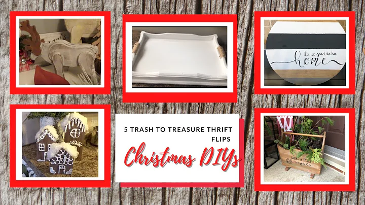 5 Christmas DIYs 🎄 Trash to Treasure 🎄 Christmas Thrift Store Flips