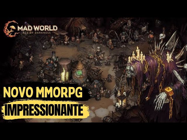 Tradução PT-BR? Versão MOBILE? Server BR?｜Mad World - Age of Darkness  #madworldmmo 