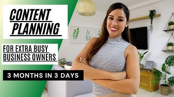 How To Batch 3 months of content in 3 days! {Planoly For Business}