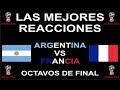 LAS REACCIONES DE HINCHAS [ARGENTINA 3 - FRANCIA 4] (Mundial Rusia 2018)