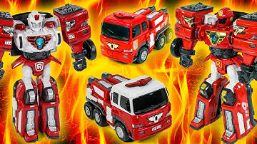 또봇 레스큐 R VS 또봇 R 소방차 변신 장난감 동영상
