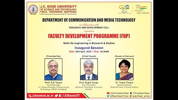 FDP : Inaugural Ceremony of Faculty Development Programme
