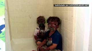 Niños pillados con la cara pintada