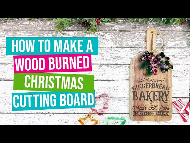 How to Make Holiday Cutting Board Signs with Free SVG » Homemade