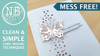 A (Relatively) MESS FREE Clean and Simple Birthday Card Tutorial! [2024/81]