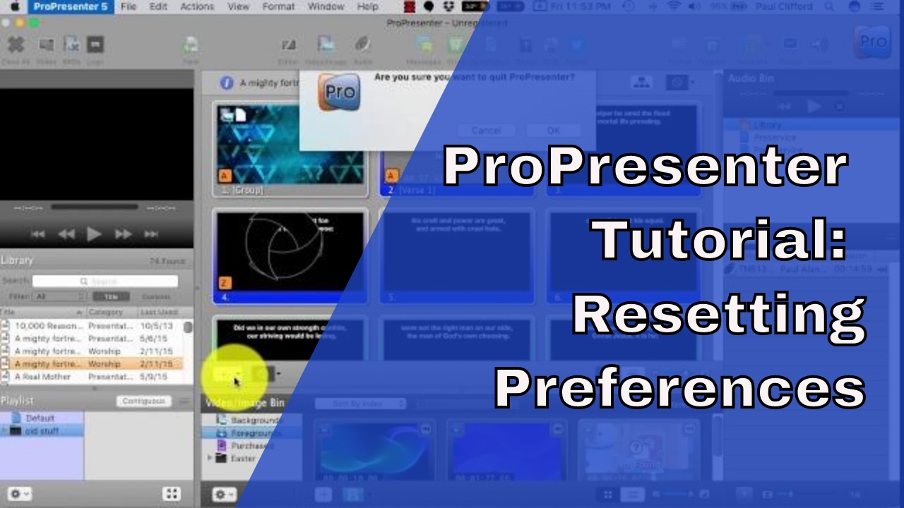 propresenter tutorials propresenter tutorials