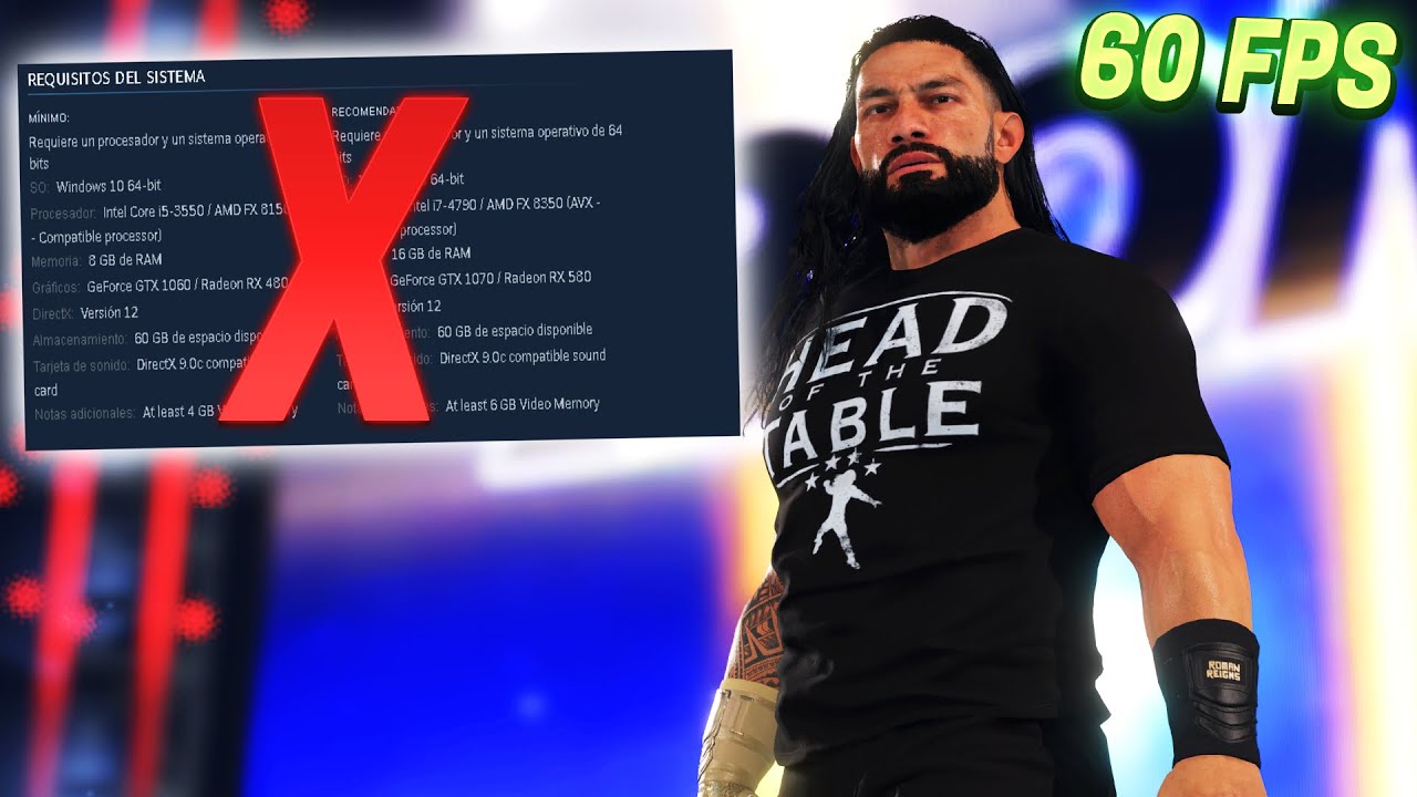 🤯 WWE 2K22 PUEDE CORRER EN UNA PC SIN LAS ESPECIFICACIONES MINIMAS? 