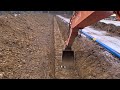 How to slope and grade ditch