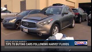 Tips to buying cars following Harvey floods