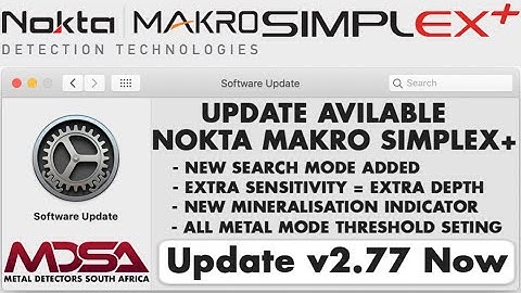 Nokta Makro Simplex Software Update v2.77 - NEW MUTE FEATURE & AUDIO IMPROVEMENTS!!!
