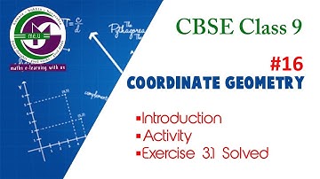 Coordinate Geometry | CBSE(NCERT) Class 9 | Introduction | Ex.3.1 | P 16 | me.u
