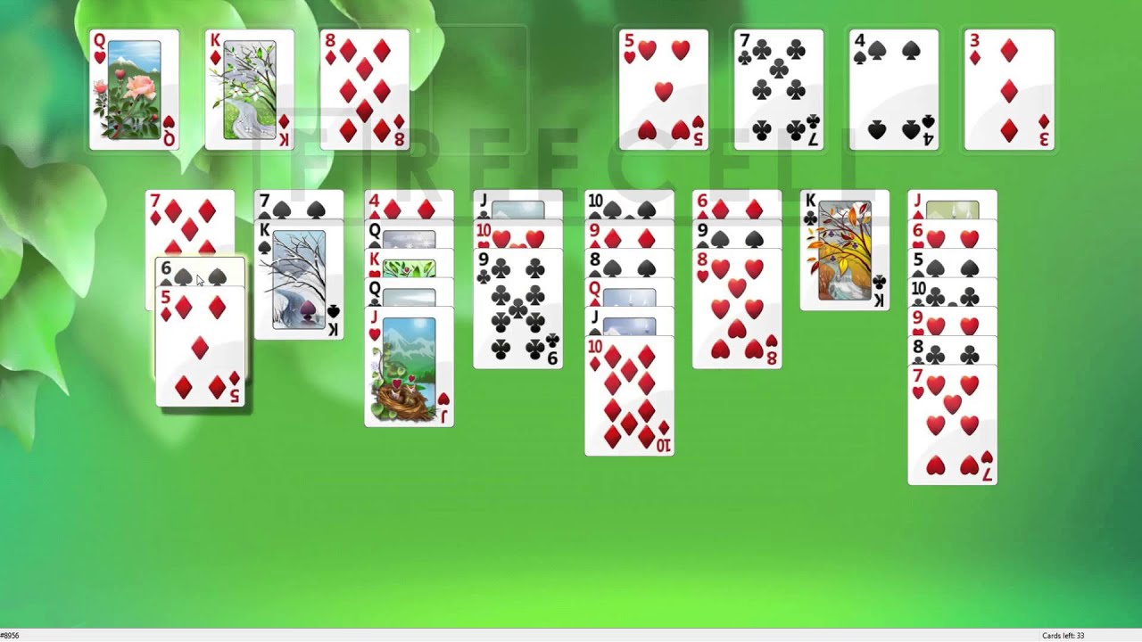 Solution to freecell game 