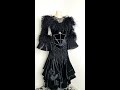 Standard Dress For Sale - New Black Standard Ballroom Dress with Feathers 2