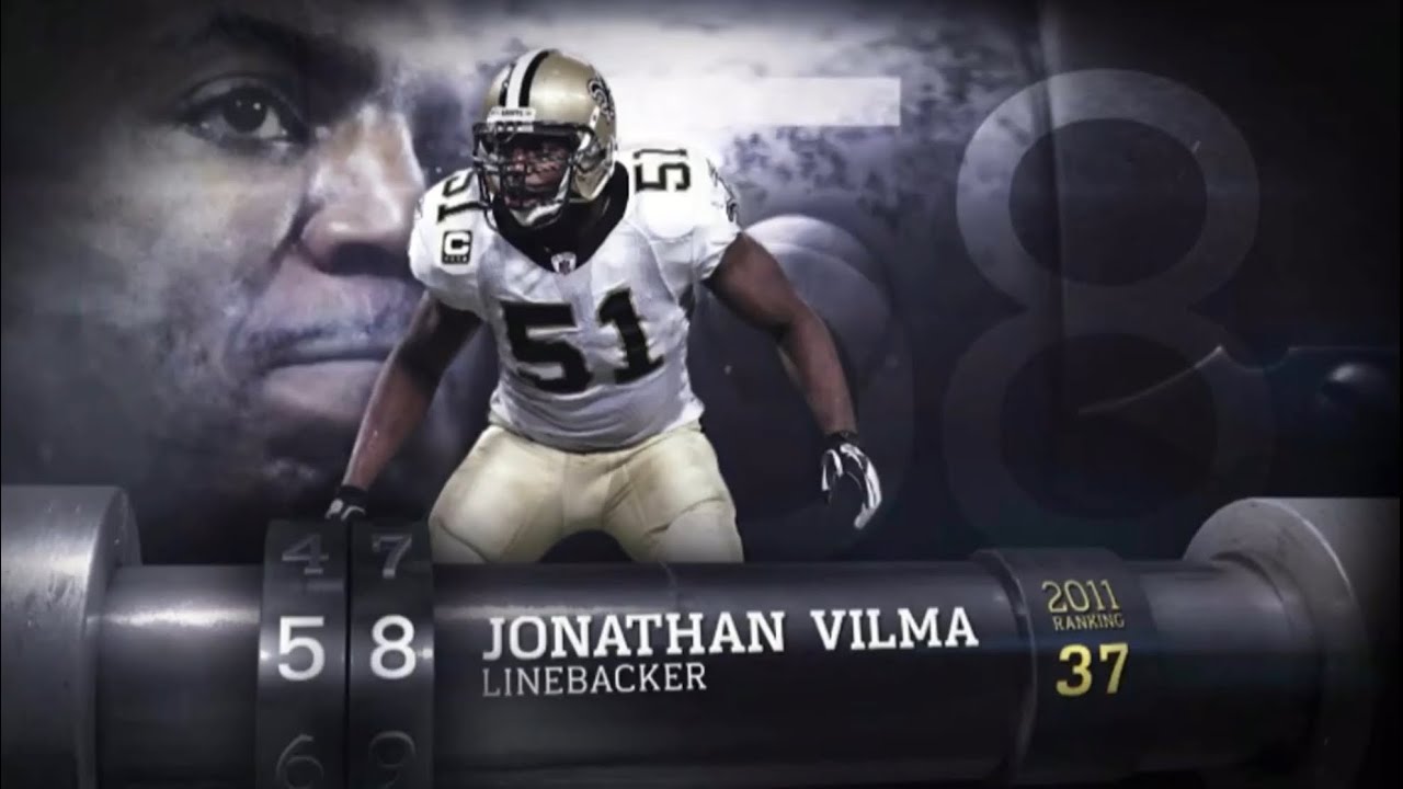 58: Jonathan Vilma (LB, Saints) | Top 100 Players of 2012 - YouTube
