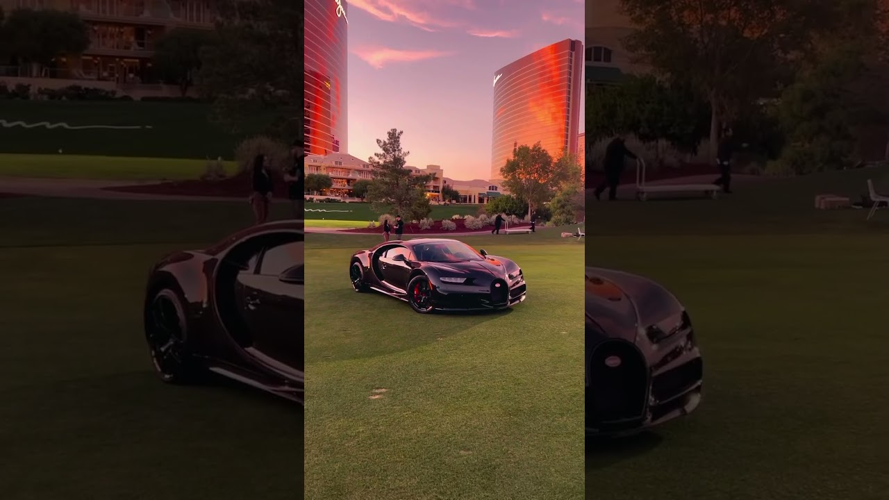 Bugatti Chiron meets the Vegas Sphere🤍 