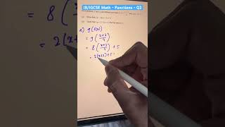 Q2 Functions | IB/IGCSE Math