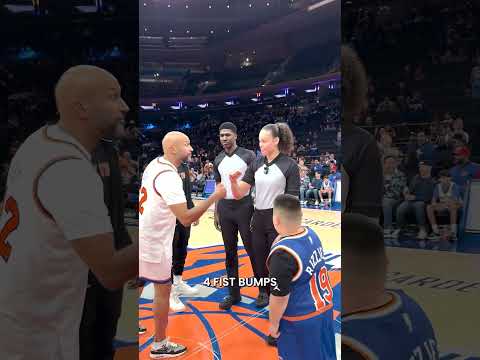 the rizzler came back to the garden and BALLED OUT #therizzler #knicks #celebritygame