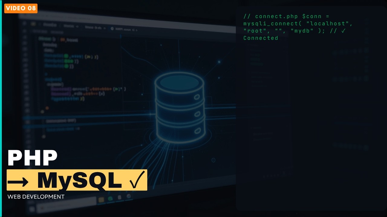 Connect PHP to MySQL Using XAMPP | Insert Form Data into Database (Step ...