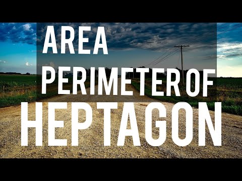 How to find area and perimeter of heptagon with python file?