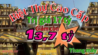 Biệt Thự Gò Vấp trị giá 17 tỷ giảm còn 13,7 tỷ thương lượng mạnh #bietthu #bietthugovap | BDS 6 Sao